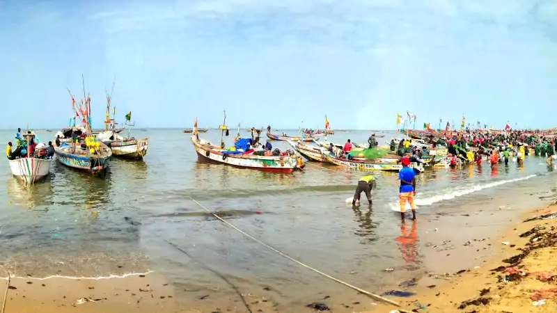 Arrivée des pêcheurs de Mbour